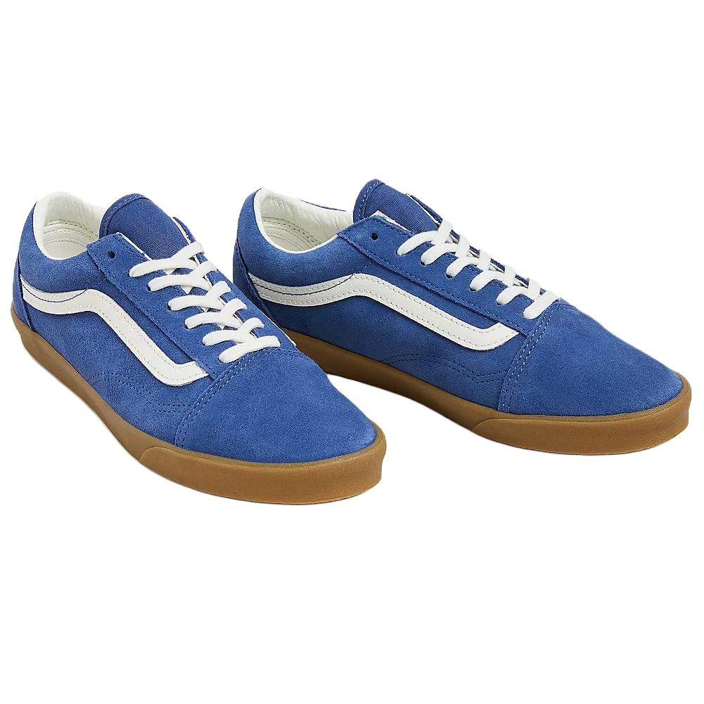 Vans Old Skool Lowpro Темно-синие с резиновой подошвой Мужские кроссовки Резиново-коричневые VN000D0ENGM