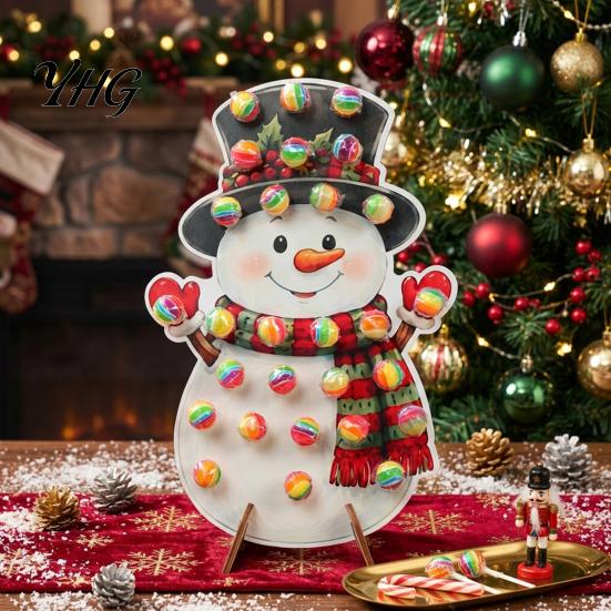 Holiday Dessert Table Decoration Christmas Wooden Lollipop Display Stand, Creative Candy Holder for Stand Kids Birthday Buffet Table, Decorative Party
