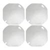 4Pcs Octagon Electrical Box Cover Heavy Duty Galvanized Steel Junction Box Plate