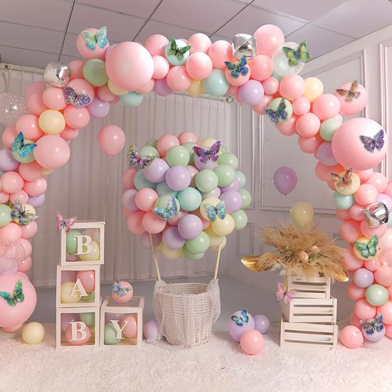 10 шт. Голографические наклейки-бабочки Водонепроницаемые ПЭТ-наклейки для ноутбуков, бутылок для воды, чехлов для телефонов, DIY-поделок, скрапбуков, журналов, винтажный богемный декор