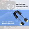 Bendable Spring UHD2.1 Cable Supports 8K 60Hz Aluminum Foil Shielding Extension Wire for Monitors Displays
