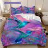 Hummingbird Pattern Bedding Quilt Set Quilt Cover Pillowcase Home Decoration Birthday Gift (1 * duvet cover + 2 * pillowcase, without core)