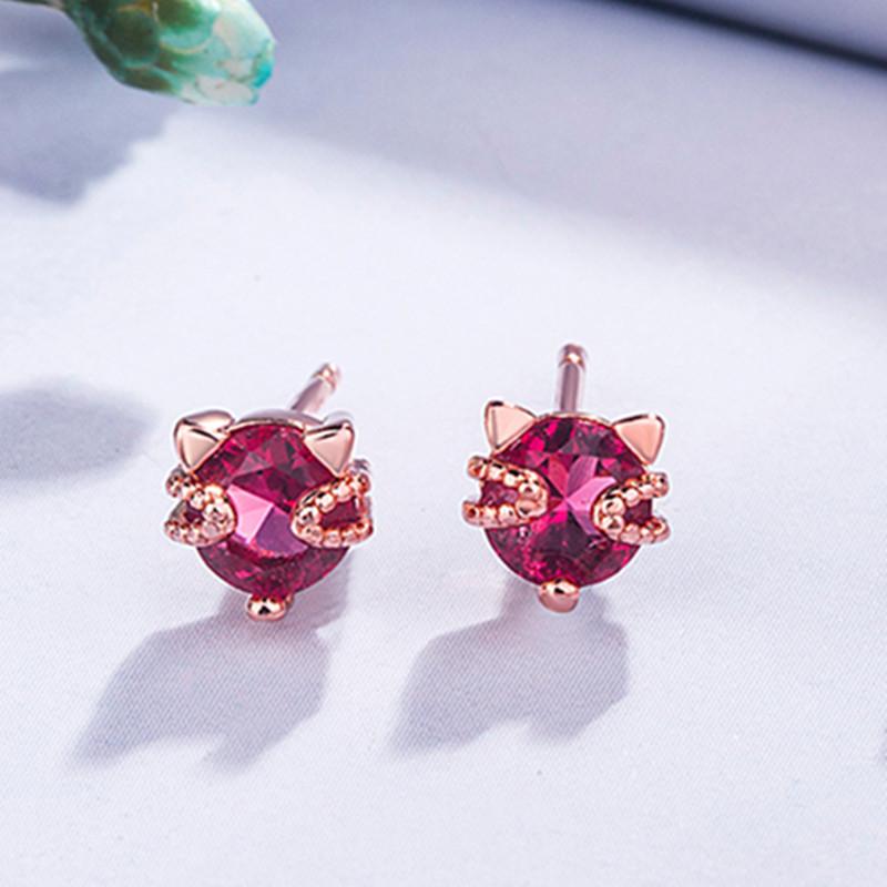 925 Silver Stud Earrings AAA Zircon High Quality For Women Earring Wedding Fine Fashion Jewelry Accessories Party Gift