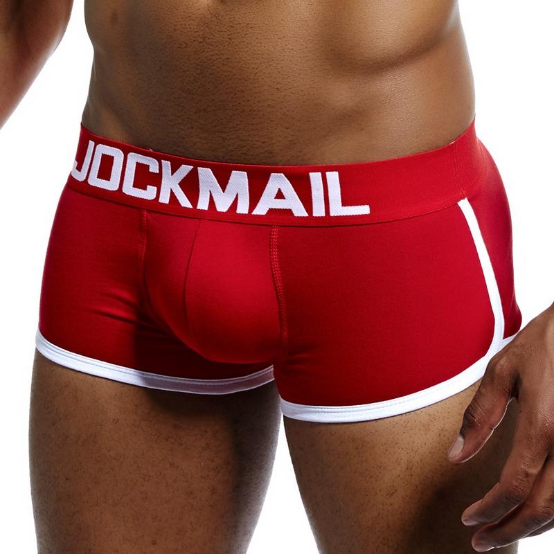 Боксеры JOCKMAIL Съемные набедренные подушечкиМужское нижнее бельеДышащий хлопокЗдоровый клуб спортивный стильТрусы-плавки