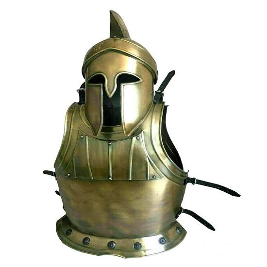 Средневековая куртка Chest Muscle, куртка для костюма, греческий коринфский шлем, комплект нагрудника и шлема, куртка-доспех, шлем на Хэллоуин