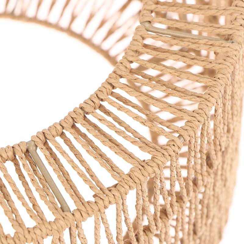 Плетеная абажур-люстра из бумажной веревки, защитный кожух для лампочки, подвесной абажур для ресторана, чайной комнаты, гостиной