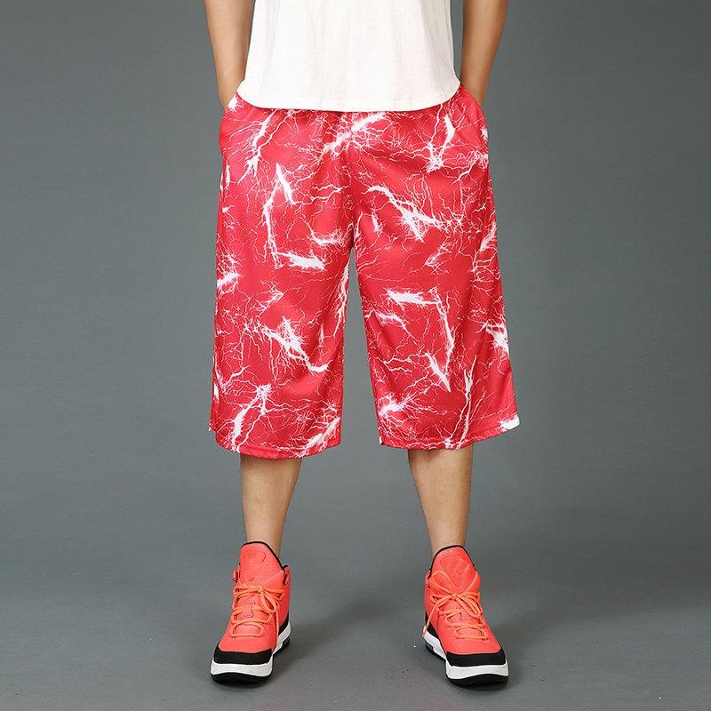 Мужские летние баскетбольные шорты, свободные спортивные шорты большого размера, повседневные дышащие пляжные брюки
