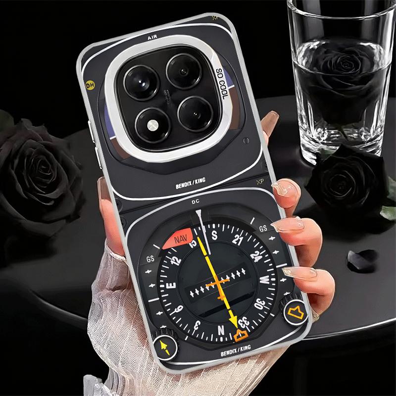 Aircraft Instrument Cockpit Radar Soft Phone Case for Samsung Galaxy S24 S25 FE S26 Edge S23 Ultra S22 Plus S21 + Shockproof Cov