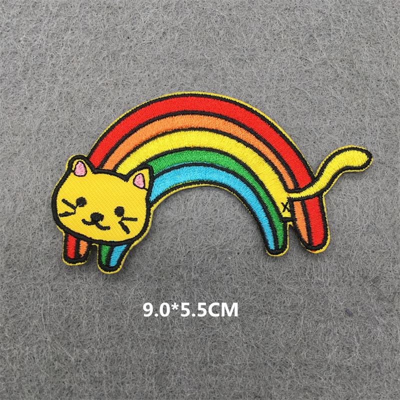 Забавные вышитые нашивки для одежды Мультяшные наклейки Куртка Термопереводки для одежды Наклейки для аниме одежды