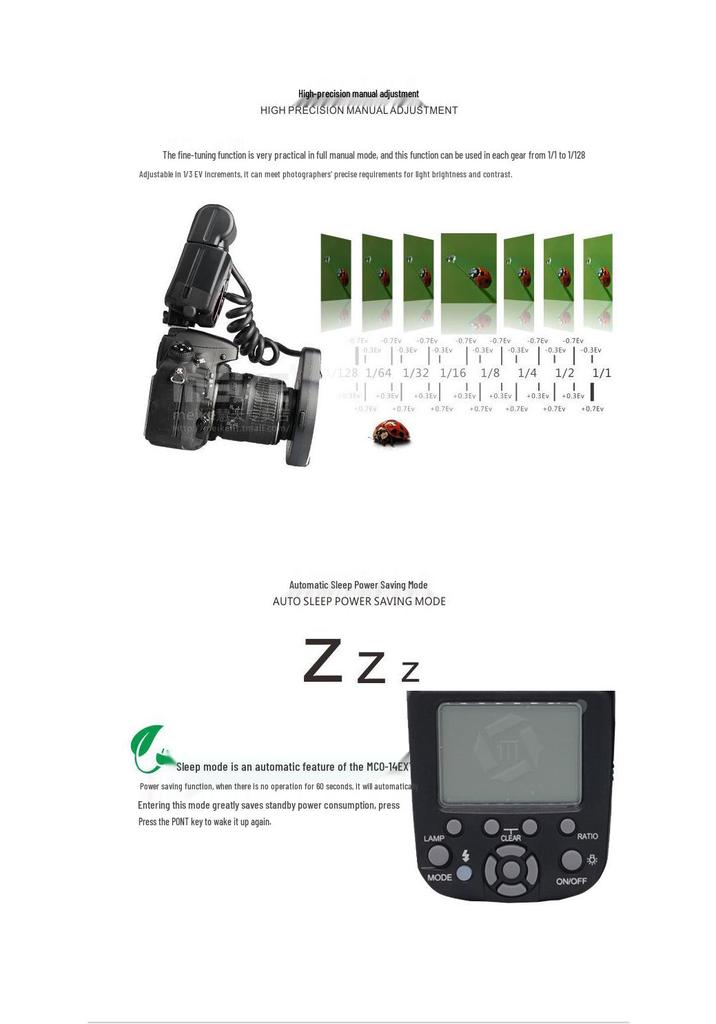 14EXT TTL Automatic Ring Macro Flash for Oral, Insects, Flowers, Birds Photography