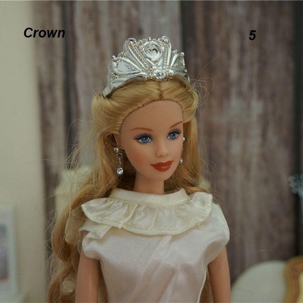 Кукла для маленьких девочек, подарок, игрушки, ожерелья, короны, браслет, ювелирные изделия, одежда, аксессуары, серьги для вечеринки
