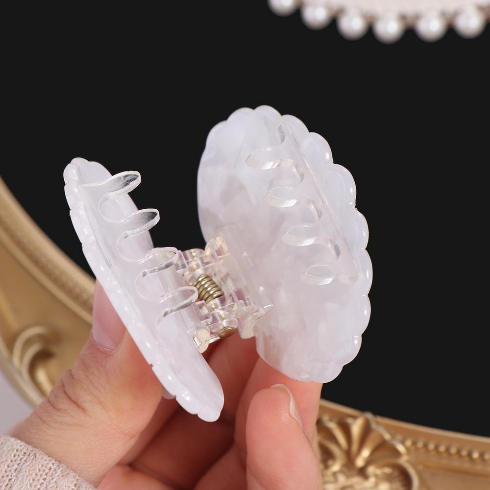 Rhonestone Shell Crab Clip Korean Style Shell Shape Claw Clip Sweet Shell Hair Claw Lady