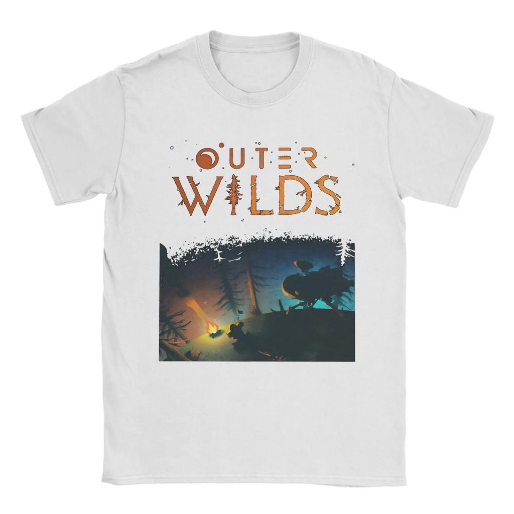 Мужская футболка Игра Outer Wilds Футболки Модные Летняя Футболка Y2K Ретро Хлопковая Одежда Подарок на День Рождения