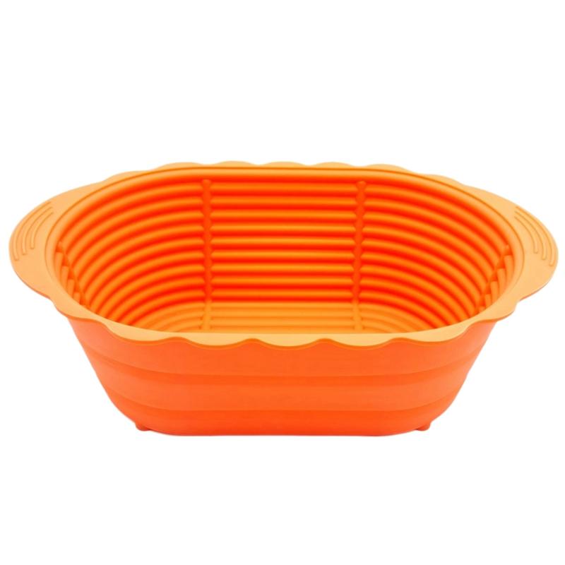 1 шт. силиконовая корзина для хлеба домашняя выпечка тесто антипригарная корзина для хлеба миска для разрыхлителя мягкая складная выпечка хлеба кухонные принадлежности
