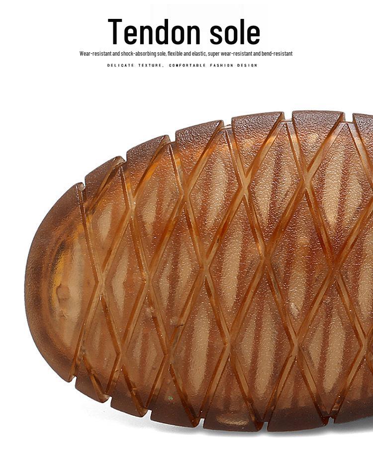 Мужские пляжные сандалии больших размеров в стиле ретро 2025 года: Летние слипоны с перфорацией, повседневные шлепанцы