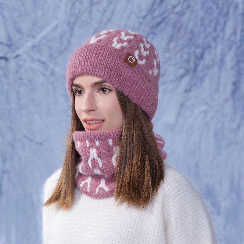 Зимняя теплая защитная шапка-шарф, женский свитер, вязаная шапка, уличное утепленное шерстяное пальто