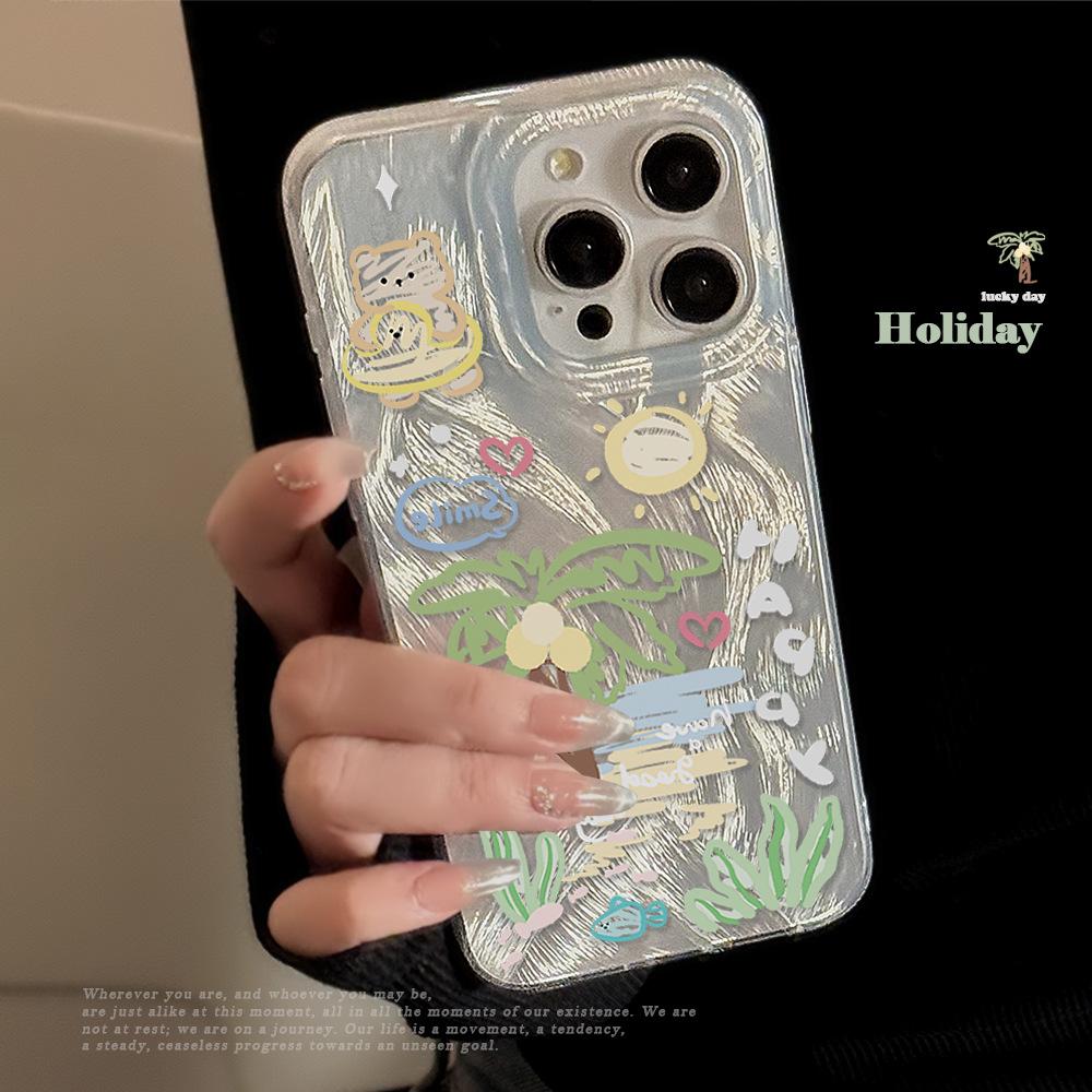 Креативный летний пляжный чехол для телефона с кокосовой пальмой для iPhone 17 и iPhone 17 Pro Max