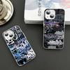 Крутая Черная Граффити Защитная Крышка из Закаленного Стекла для iPhone 14 13 12 Mini 11 Pro XS Max X XR 14 Plus