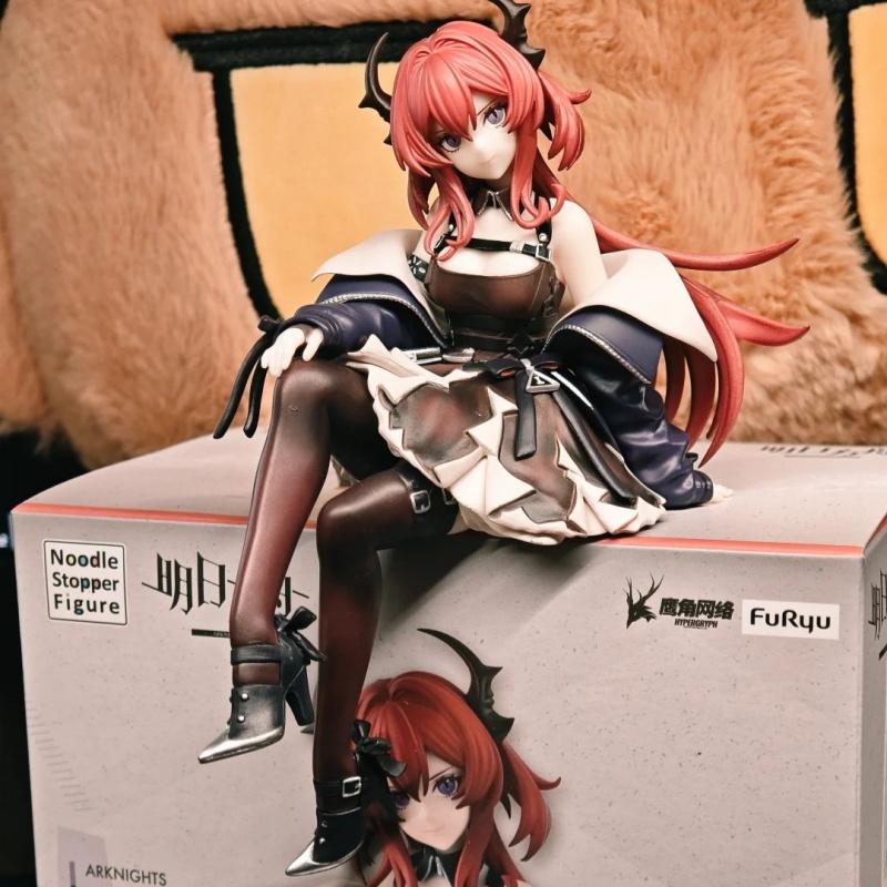 Prepainted Noodle Stopper Figure Arknights Surtr 15cm Game Character Merchandise Desktop Decoration Collection Toy Gifts