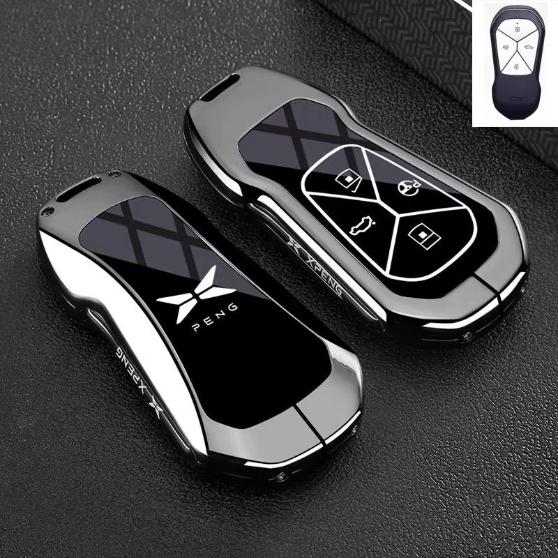 Premium Zinc Alloy Key Cover Case for XPENG G9/G6/G7/P5/P7+/G3i/MONA M03 (2025) - Protective Key Fob Shell Keybag Keychain