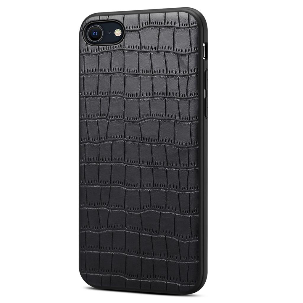 Для iPhone 7/8/SE (2020)/СЕ (2022) Чехол из крокодиловой текстурированной искусственной кожи + чехол для телефона из поликарбоната + термополиуретана