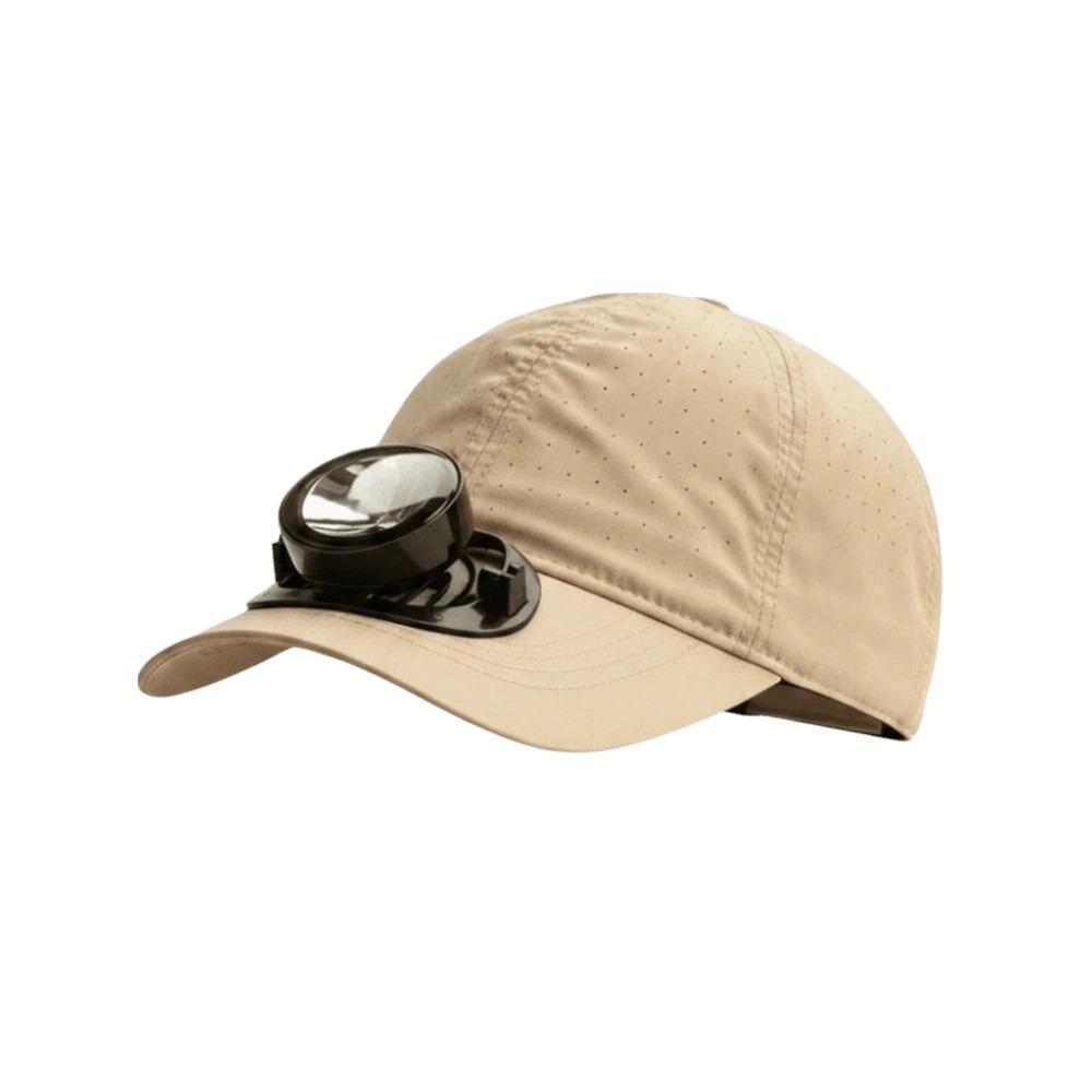 Portable Rechargeable Fan Hat Solid Color Cooling Fan Peaked Cap for 3.7V/300mAh Hiking