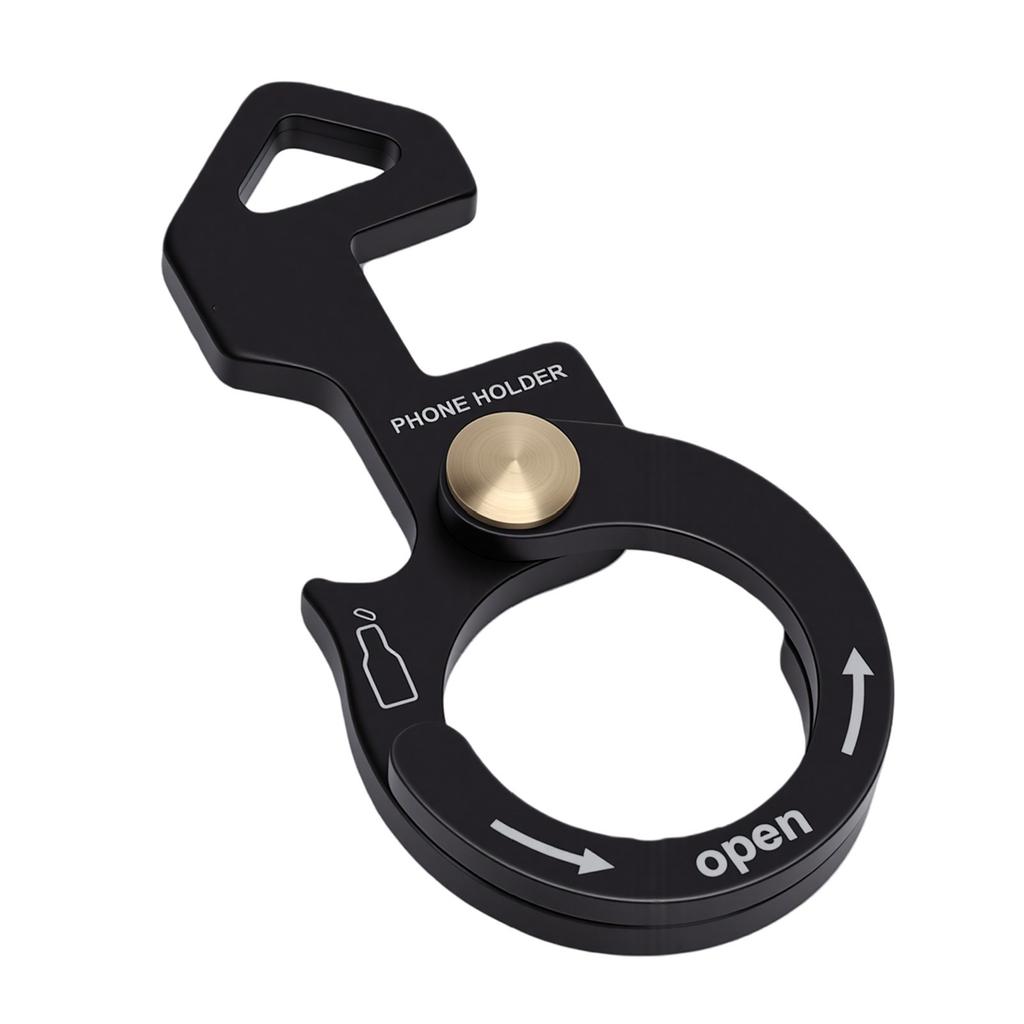Автомобильный брелок-клипса Многофункциональный Алюминиевый сплав Подставка для телефона Открывалка для бутылок Плетеный ремешок-пряжка