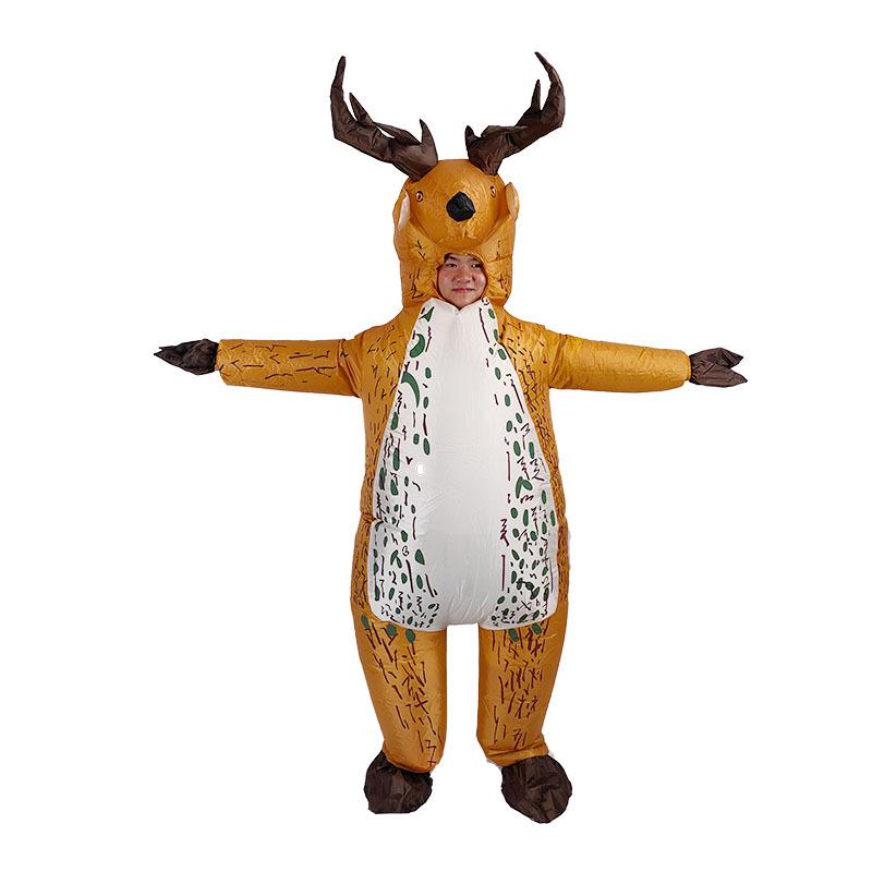 Надувной костюм елки, снеговика и оленя для праздничных вечеринок