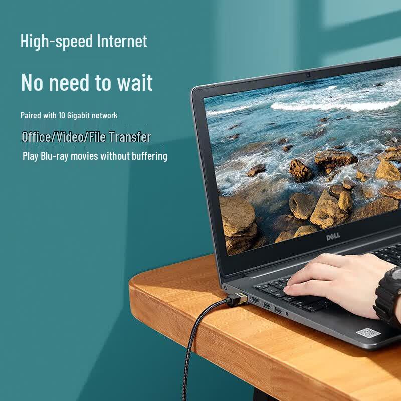 UGREEN Cat7 Double Shielded Braided 10 Gigabit Ethernet Cable