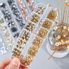 12 Grids/Box Crystal Nail Art Rhinestones Mixed Sizes Flatback Nail Stones Gems Luxury 3D DIY Charms For Nail Art Decorations