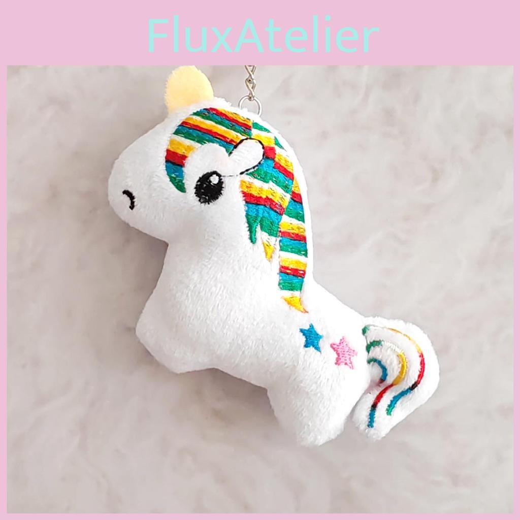 Keychain Unicorn Plush With Pp Cotton Filling For Kids And Collectors Decoration