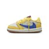 Travis Scott x Air 1 Retro Low OG SP TD Канареечные Детские Кроссовки Желтый/Голубой/Светло-серебристый DZ5908-700