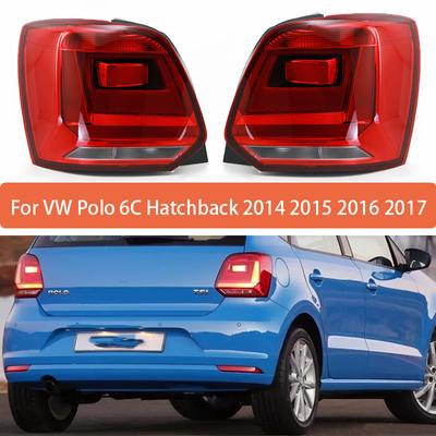 Задний фонарь без ламп Автомобильные фонари Для VW Polo 6C Хэтчбек 2014 2015 2016 2017 Фонарь заднего хода 6C0945095 6C0945096