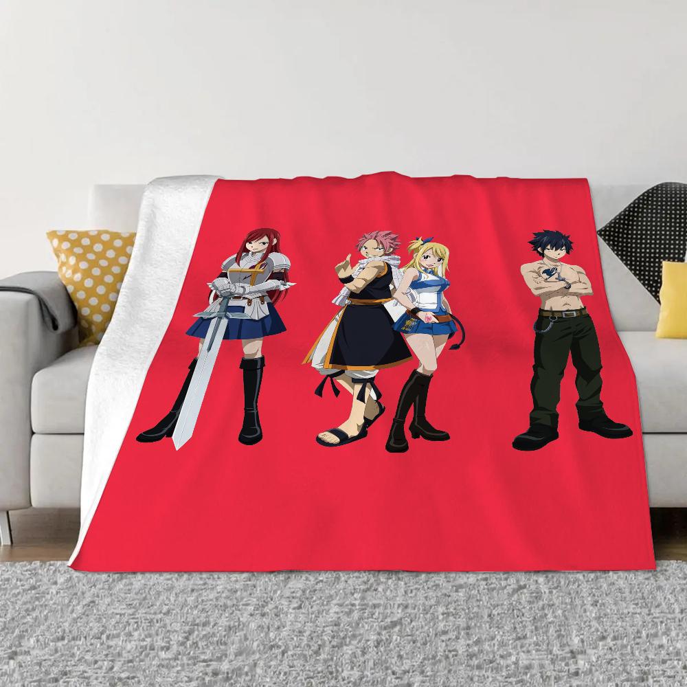 Одеяло из кораллового флиса Fairy Tail King Size, пушистые, мягкие, одеяла и пледы, роскошное постельное белье, вязаное плед, домашний интерьер
