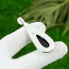Root Chakra Pear Black Onyx Stone 925 Silver Engagement Bezel Mother New Pendant