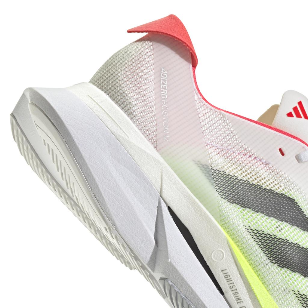 Кроссовки для бега Adidas Adizero Boston 12 MDF82 Красный обувной см Женские Белый/Основной черный/Прозрачный (JQ2554) 24,0