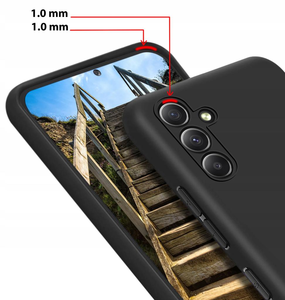 Case for Samsung Galaxy S23 FE SILICONE BACK MATT CASE + Glass