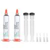 2pcs 50g Harmless Material Syringe Solder Paste Sn42 Bi58 SMD PCB Electronics Repair