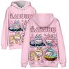 LABUBU мультфильм толстовка Harajuku осень пуловер мода унисекс длинный рукав повседневная уличная свободная одежда для отдыха