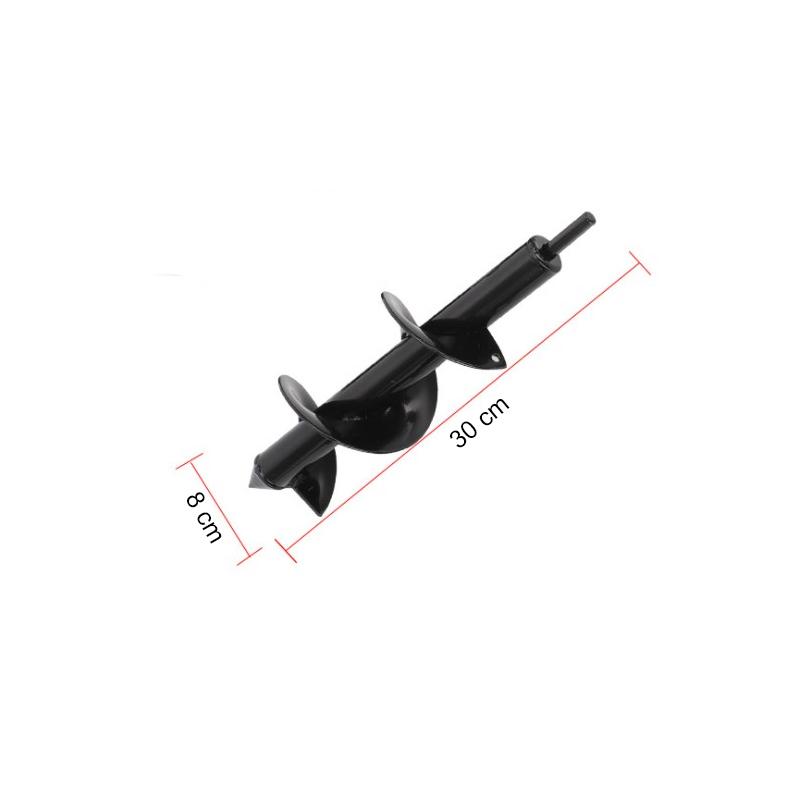 Спиральное сверло для садовых электроинструментов, земляной бур, шнек, семена, растения, посадка цветов, инструмент для копания ям, 9 размеров