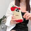 For iPhone 15 Pro Silicone Case Cute Eaten Apple Design Shockproof Phone Back Cover