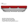 Swing Chair Canopy Replacement Waterproof Anti-UV 2-3 Seater Swing Chair Top Cover Outdoor Garden Porch Patio Swing Seat Sun Shade Awning
