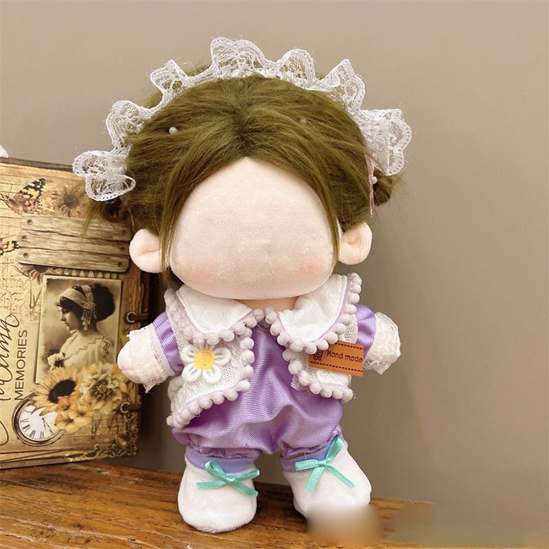 Милый комплект одежды для 20 см хлопковой куклы, плюшевые игрушки, одежда для принцессы, юбка, милый свежий комплект одежды принцессы