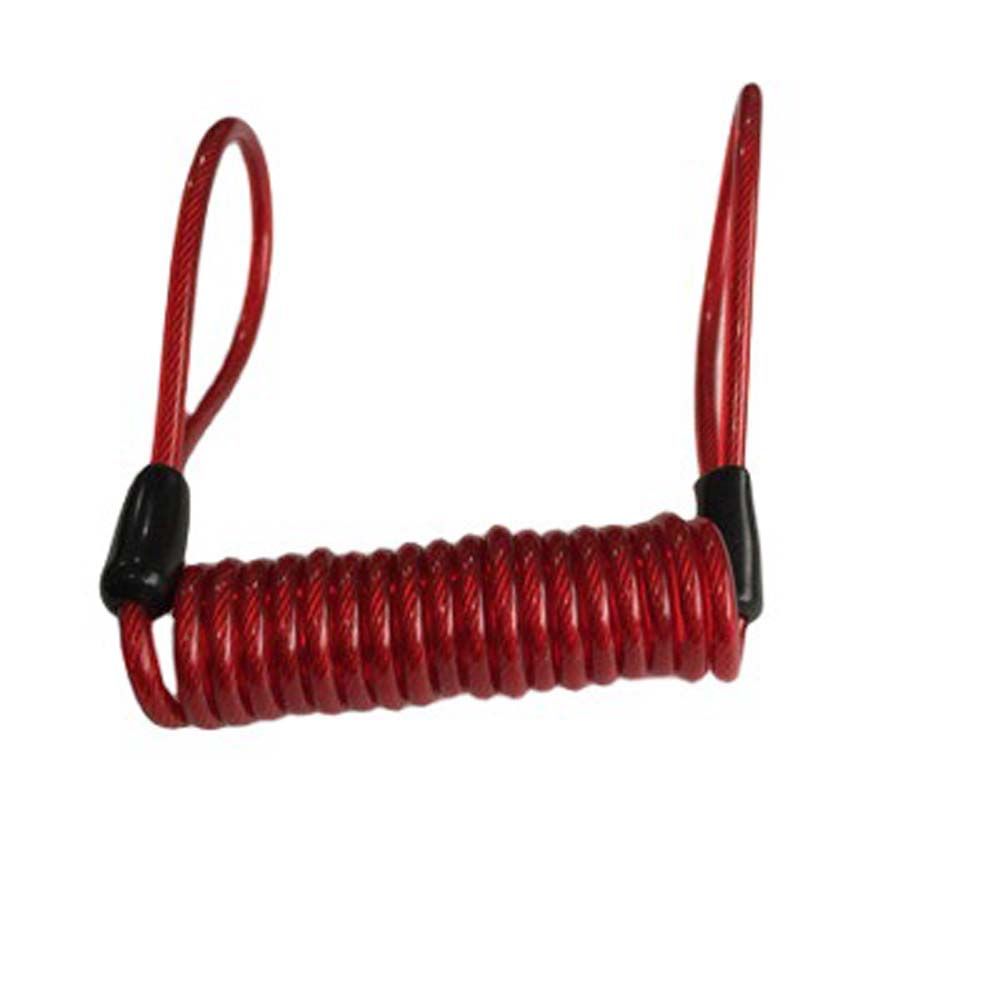 Scooter Motorcycle Bike Anti-Theft Rope Spring Cable Lock Alarm Disc Lock Security Reminder