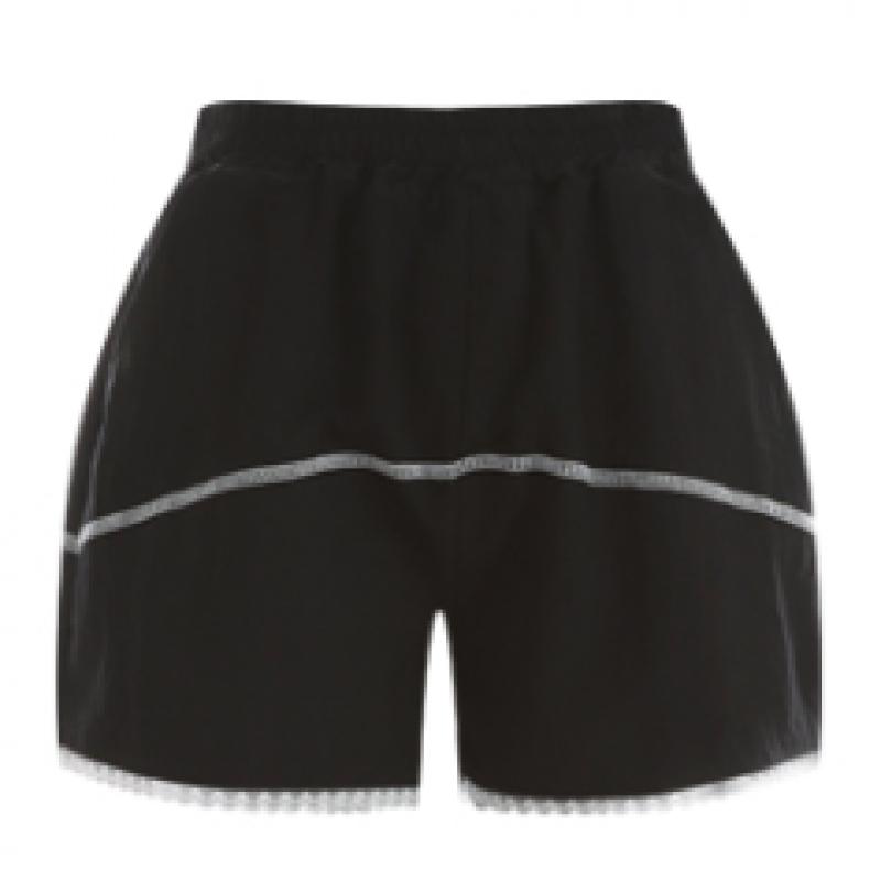 Shop Women Vacation Look Stitched Lace Training Shorts Pink Yz Wpt 12123