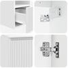 Bathroom Furniture Set 5 pcs White 195 x 35 x 100 cm Engineered Wood