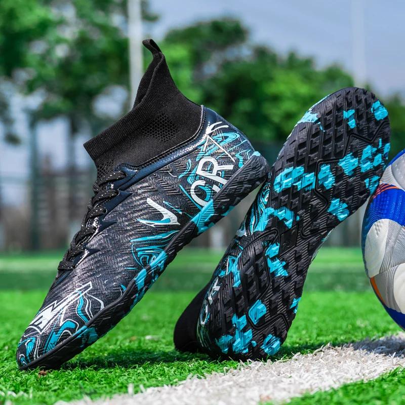 Новые молодежные спортивные бутсы CR7 Низкие Студенческие Футбольные Бутсы с Длинными И Сломанными Шипами для Тренировок и Матчей Профессиональные