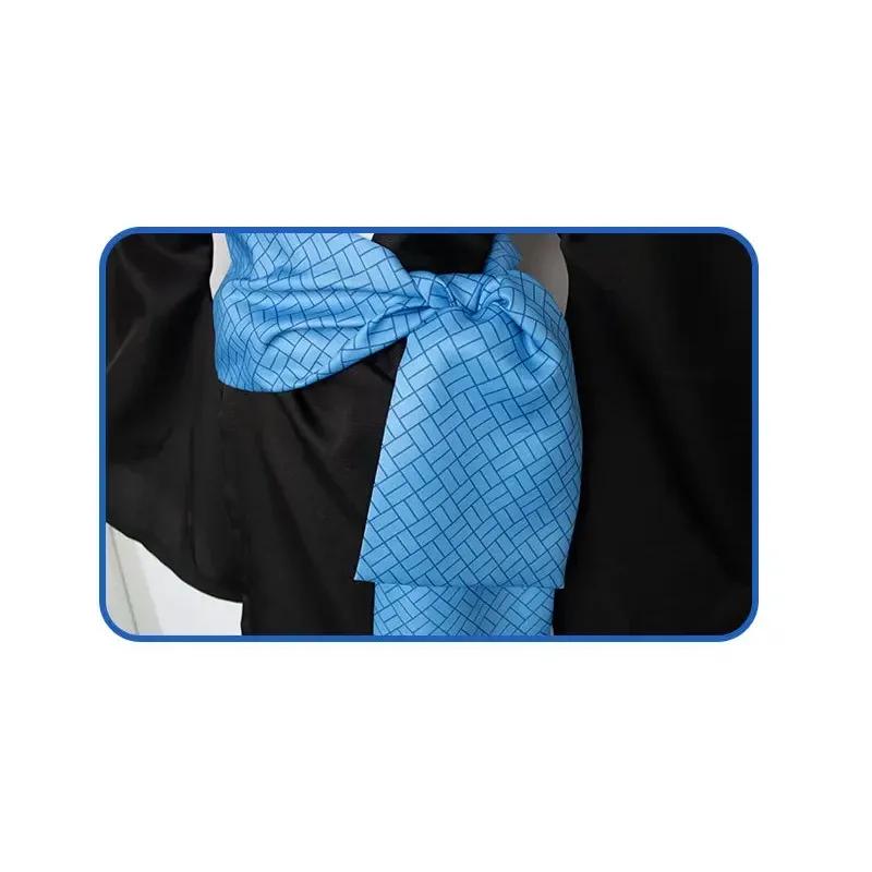 Demon Slayer Kaigaku костюмы для косплея пальто брюки полный комплект кимоно термостойкий синтетический парик аниме одежда косплей костюм парики