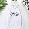 New Horse Head Pattern Print Hoodies For Women Fashion Casual Sports Sweatshirts Ladies Pullovers Tops