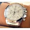 Б/у Мужские часы SEIKO Хронограф 8T63-00D0 Белый циферблат с коробкой
